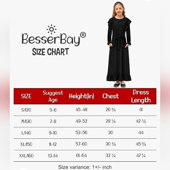 Black Halloween Horror Dress Girls Size XXL - Picture 7 of 8